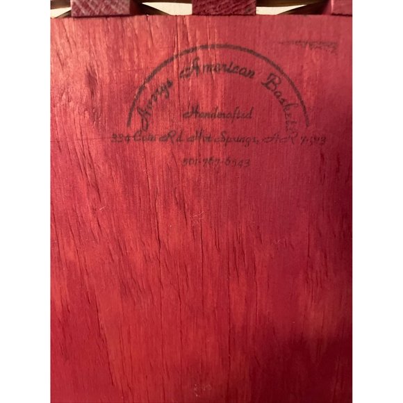 Beautiful Rectangular Wood Bottom Basket  14.50 x 10.50  Averys Basket Company. - Picture 2 of 7